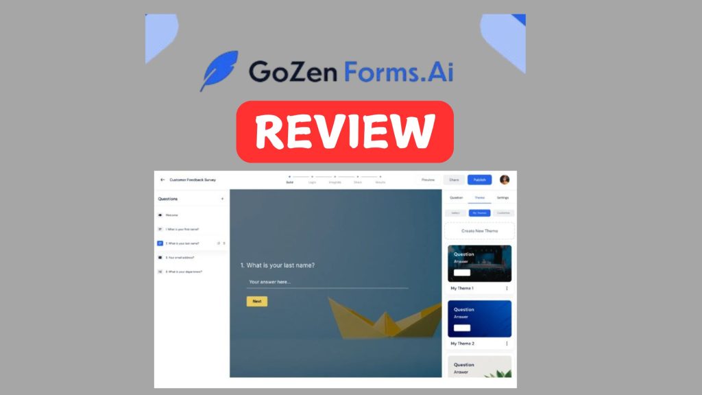 GoZen Forms.Ai life time deal