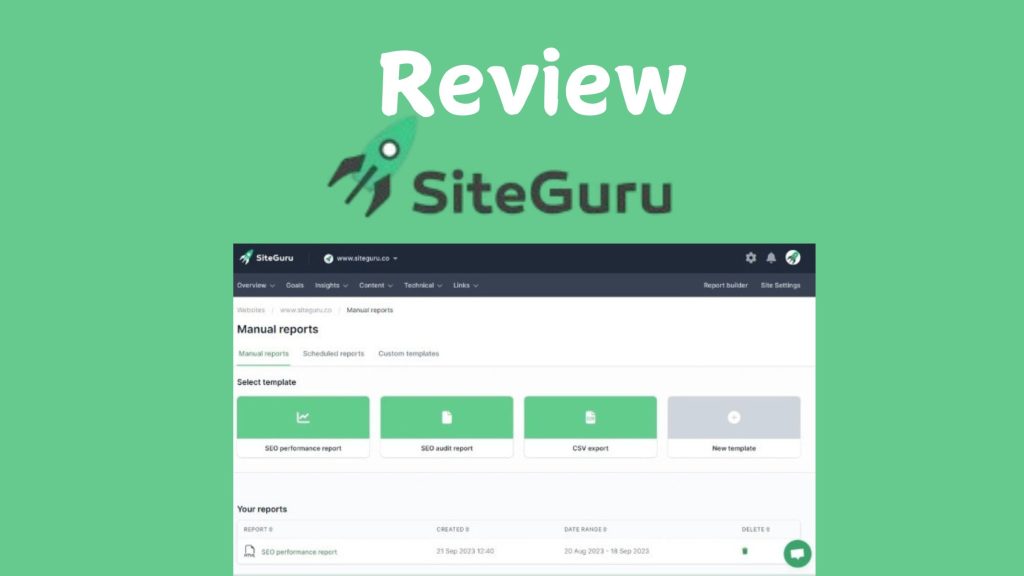 SiteGuru life time deal